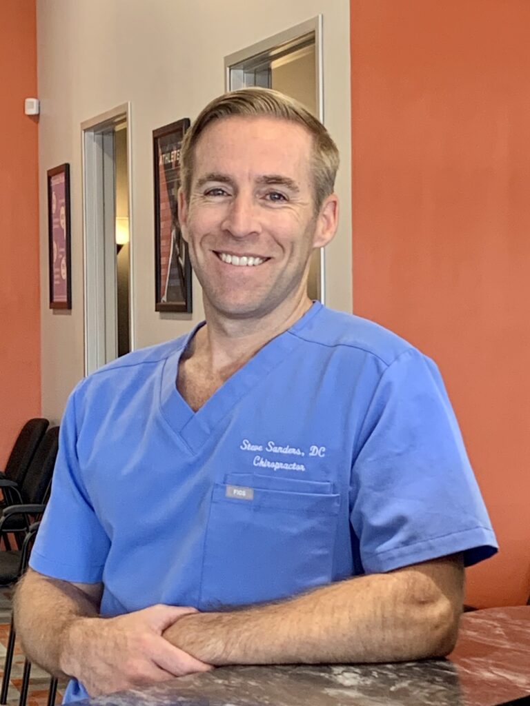 Dr. Steve Sanders in his clinic in Fort Worth