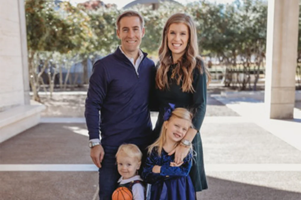 Dr. Steve Sanders together with his family